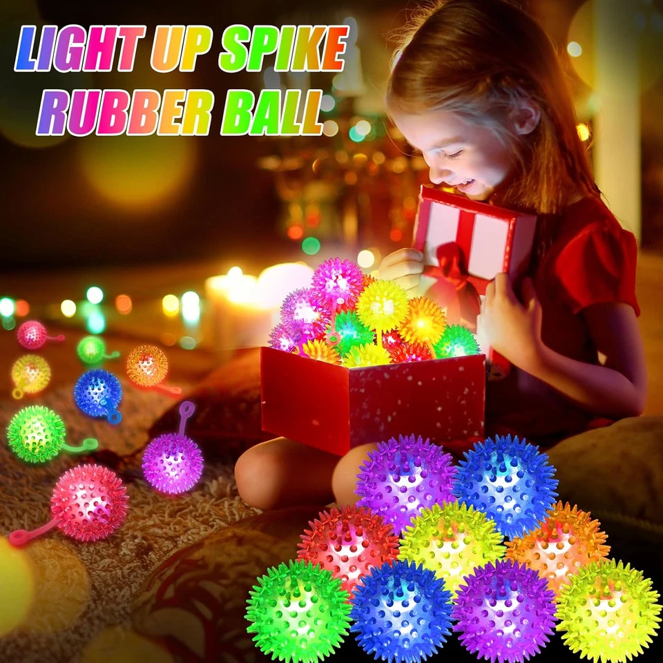12 PIEZAS Bolas Iluminables, Bolas Hinchables para Niños, Pelotas para Niños Pequeños 1-3, 2.2 pulgadas Sen Foto 3 de 4