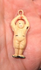 Vintage Celluloid Baseball Player Charm 1930s Japan