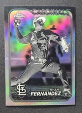 2024 Topps Chrome Update Ryan Fernandez Negative Refractor RC #USC115