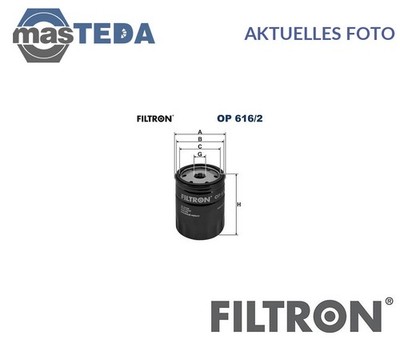 OP 616/2 MOTOR ÖLFILTER FILTRON FÜR VW LUPO I 1.0 37KW