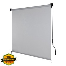 Aoodor Solar Roller Shade 4'x8' Grey Openness 5