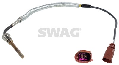 SWAG 33 10 1247 Sensor, exhaust gas temperature for AUDI