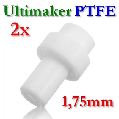 2x PTFE Teflon 1,75mm Koppler Coupler Ersatz Verstopfung für Ultimaker UM2+