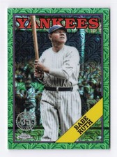2023 Topps Update Ruth, Yankees '88 Chrome Green Refractor Silver Pack (96/99)