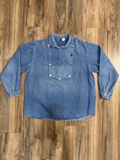Vintage 90s Shelbi Ranch Buffaloes Western Denim Bib XL Denim Long Sleeve Shirt