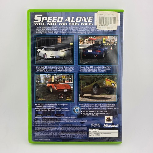 Project Gotham Racing Xbox Platinum Hits Complete Video Game Racing - Picture 2 of 4