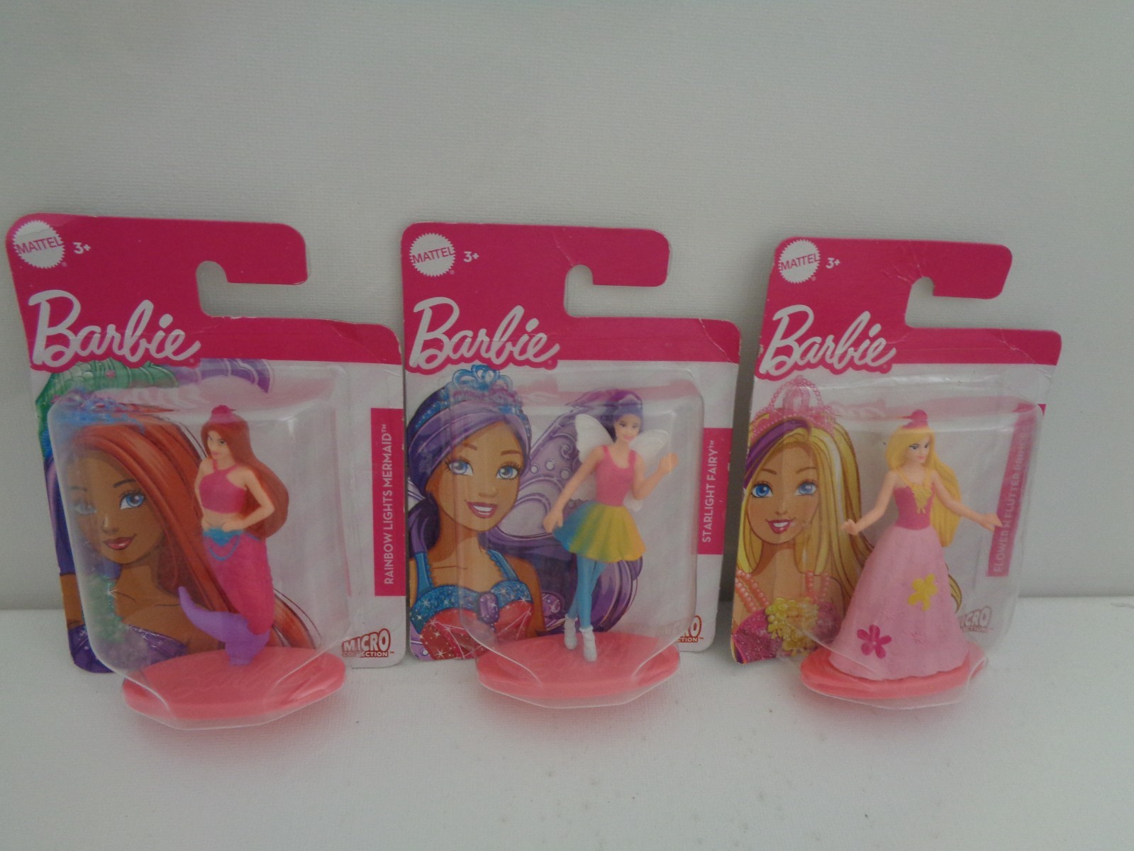 Mattel Barbie micro mini doll toy / Cake Topper x 3 figures