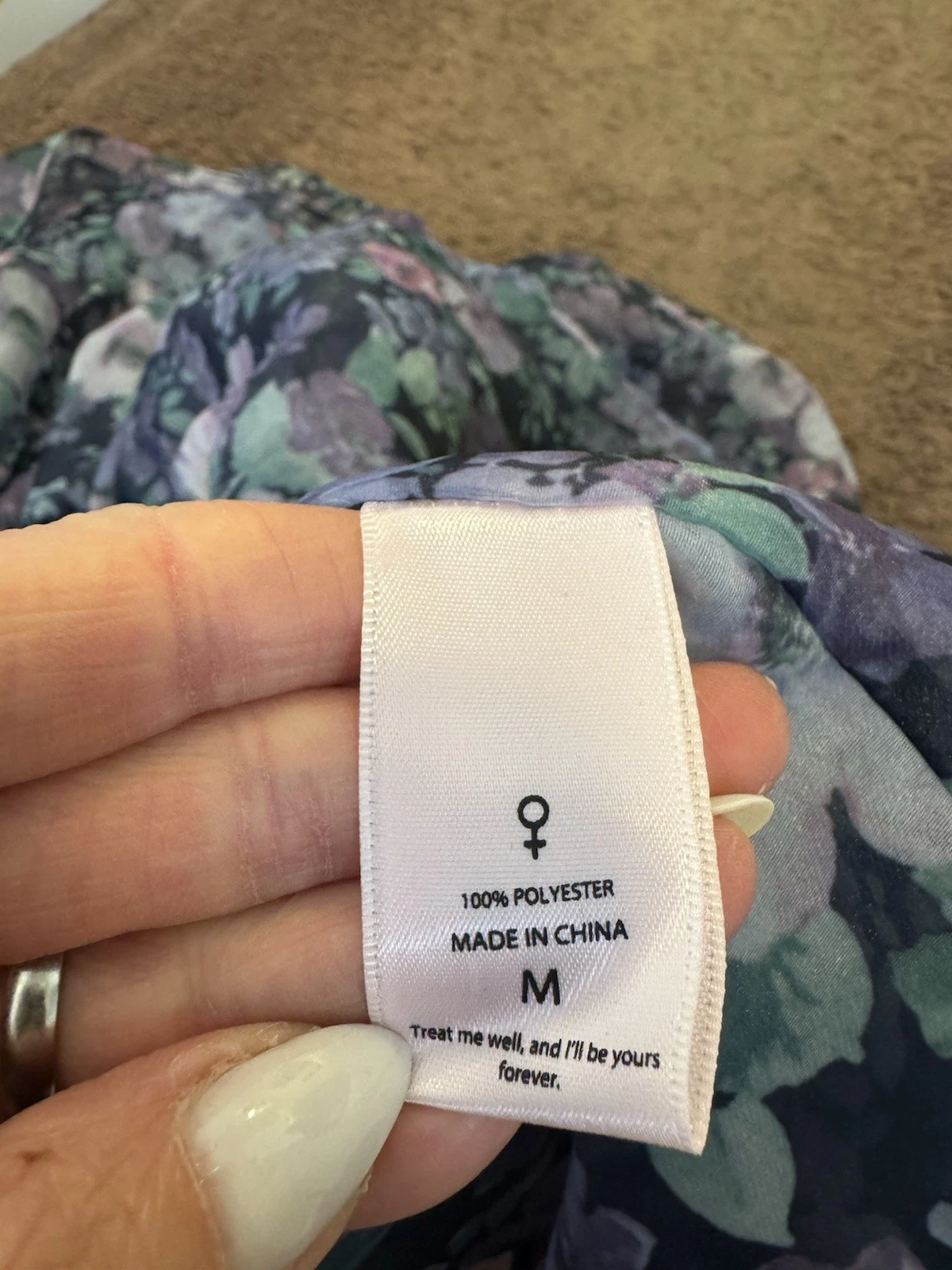 UNDERCOVER Abito Selkie The Nirvana Royal manica a sbuffo aderente svasato chiffon giardino segreto M NUOVO