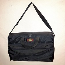 Music Express Vintage Black 30 Cassette Tape Storage Carrying Case With Strap