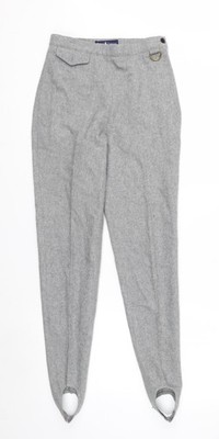 Womens UK Size 4 Ralph Lauren Slim Fit CasualBusiness Grey Trousers