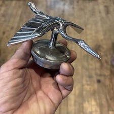 Vintage Hood Ornament Classic Car Antique Flying Crane Wolverhampton England Vintage Hood Ornament Classic Car Antique Flying Crane Wolverhampton England