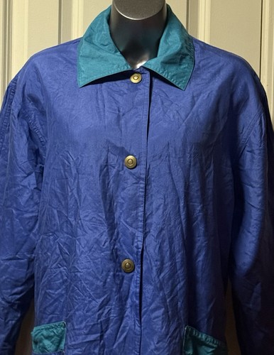 Atlantic Beach ~ Jacket ~ Women’s ~ 1X ~ Silk ~ Vintage - Picture 20 of 24