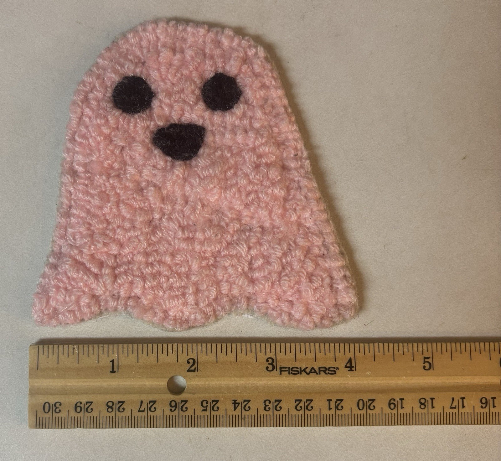 Pink Halloween Ghost Cloth Drink Coasters (Lot of 2) Decoration Coaster ...
