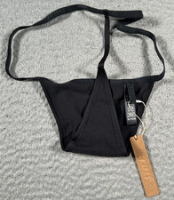 Skims String Thong Women's XL Black Soot Stretch Pull On PN-THG-2642