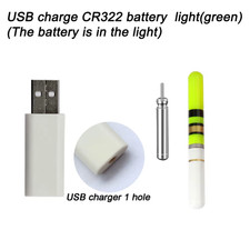 LED CR322 Rechargeable Light Stick Rod Luminous 3V Lithium Battery USB Charge Fi