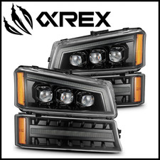 Alpharex Nova Led Projector Headlights 2003-2006 Silverado Sierra 150025003500