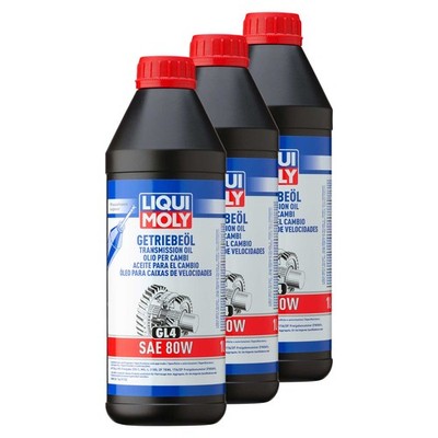 Getriebeöl Getriebe LIQUI MOLY (GL4) SAE 80W 3 X 1 Liter für BMW Mercedes VW