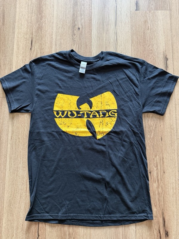 Wu tang Men T Shirt Logo Vintage Style Medium 