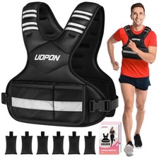 Adjustable Weighted Vest for Women  Men, 2032 Lbs Rucking Vest with 6 Ironsa...