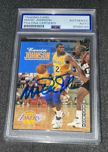 1993 Skybox MAGIC JOHNSON PSA DNA/ Certified Authentic Auto Los Angeles Lakers ￼
