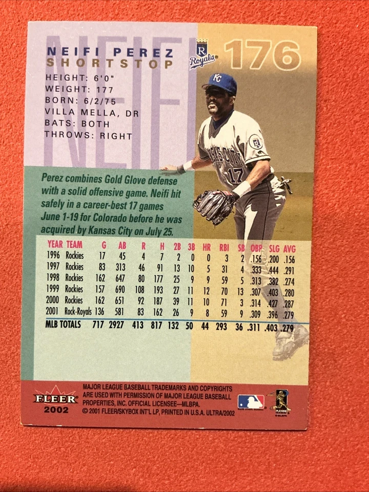 Fleer Ultra 2002 🔥🔥Neifi Pérez #176🔥🔥Autografiado 🔥🔥 Foto 2 de 2