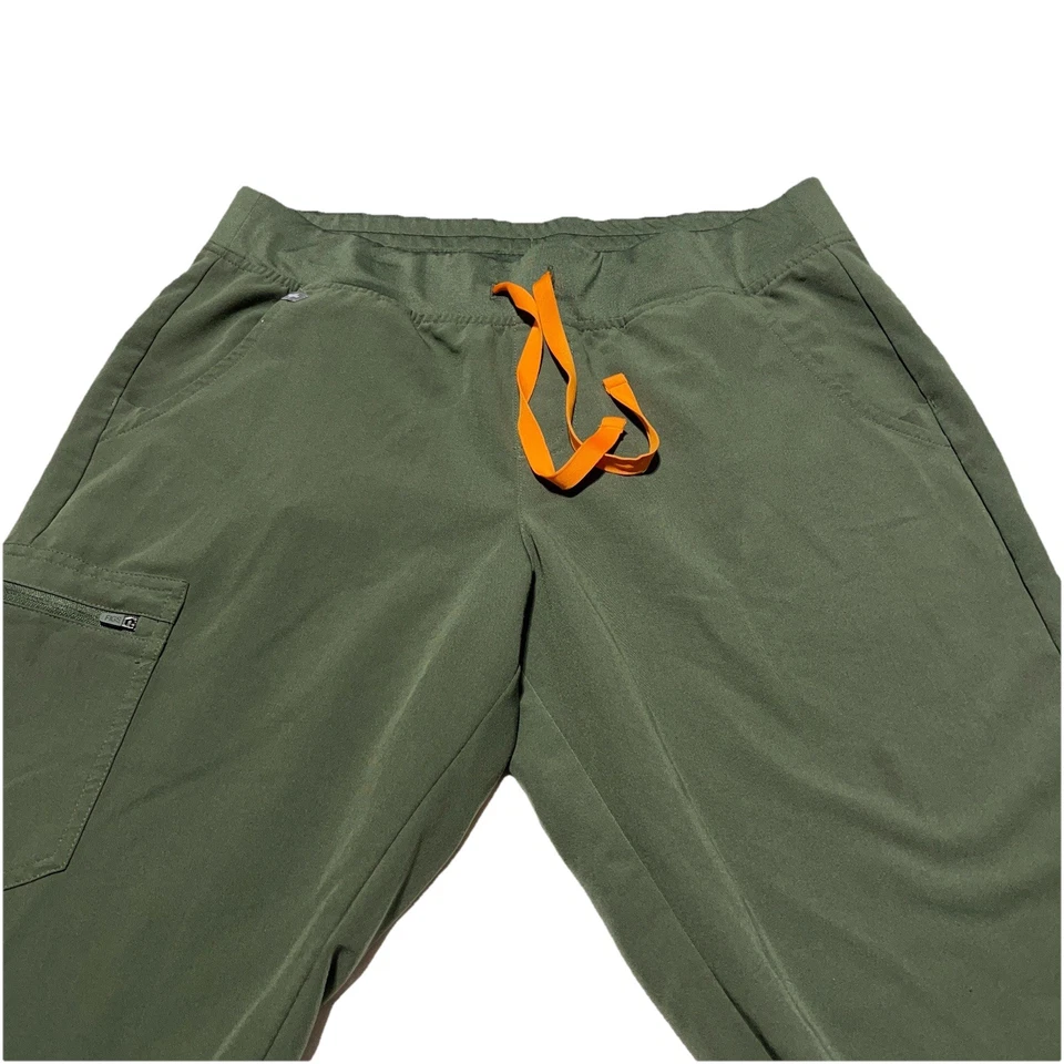 FIGS Zamora Jogger Scrub Pants Women Size L Bottoms Zip Pocket Pull On - Image 4 of 4