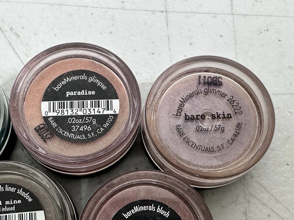 bareMinerals 5pc Lot Key Lime Gold Mine Paradise Hint bare skin Rare Glimmer - Image 4 of 4