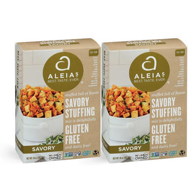 Aleia S Gluten Free Savory Stuffing Mix   10 Oz (2 Pack)   Classic Side Dish for