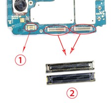 2 X LCD FPC Plug USB board battery plug connector For Samsung S10 Lite G770