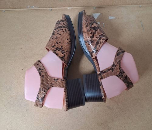 UK Size 6 Top Shop Women's Ladies Leather Summer Sandals EU 39 Brown - Picture 7 of 12
