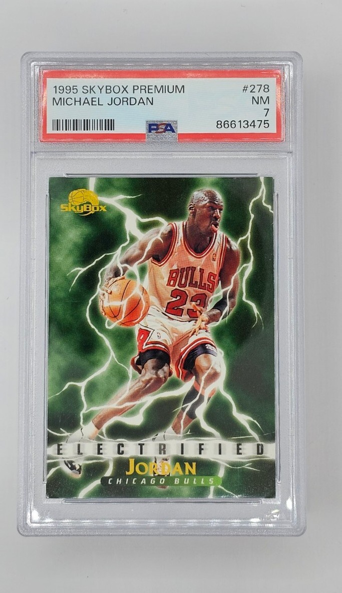 1995 Skybox Premium Michael Jordan #278 Electrified PSA 7 Near Mint