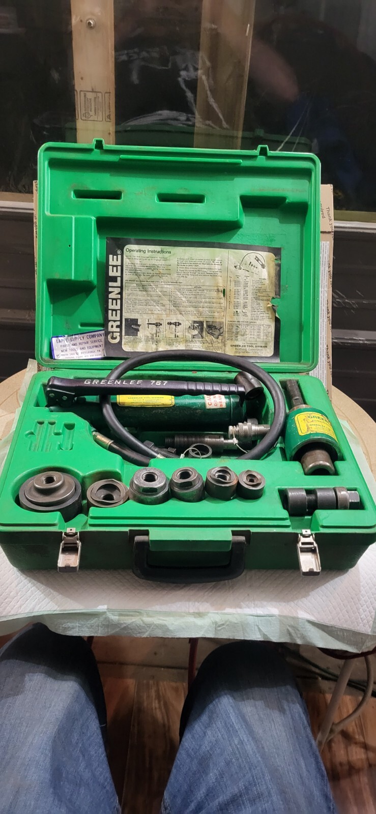 Greenlee Hydraulic Knockout Punch Driver 7646 eBay