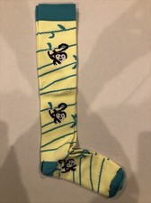 Socks Yellow With Monkey Print
