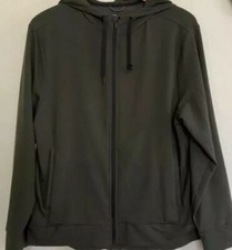 All In Motion   SMALL  Olive Green  Full Zip  Drawstring Hoodie  Jacket