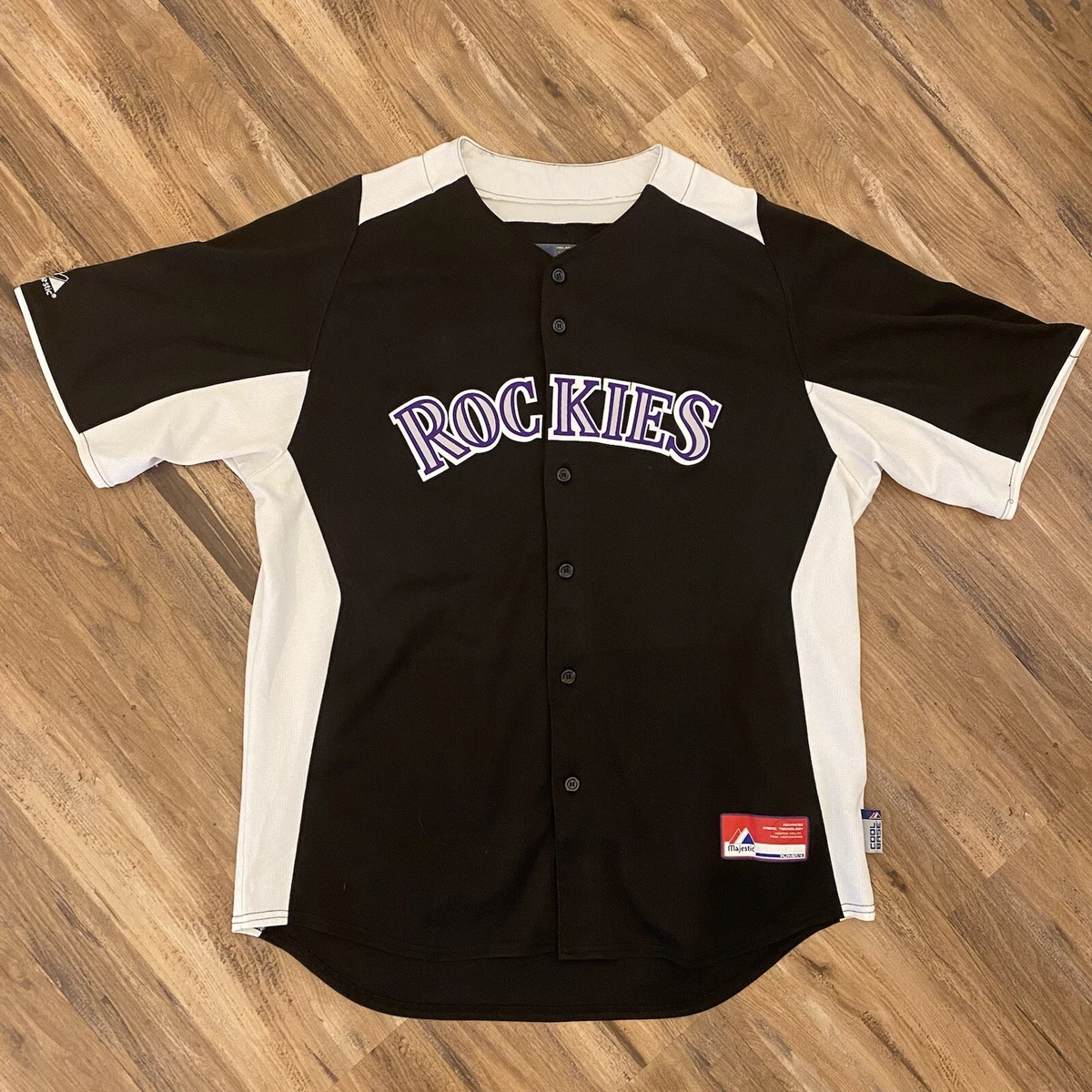 Men s Majestic Cool Base Colorado Rockies Home Baseball Jersey sz