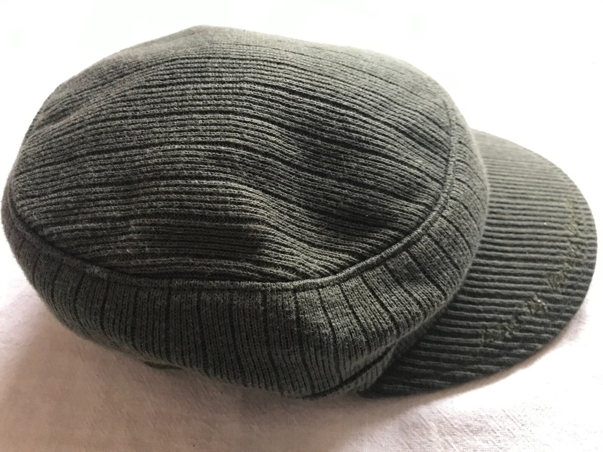 H&M VISOR MEN'S BASEBALL HAT DRAB GREEN COTTON MADE ONE SIZE