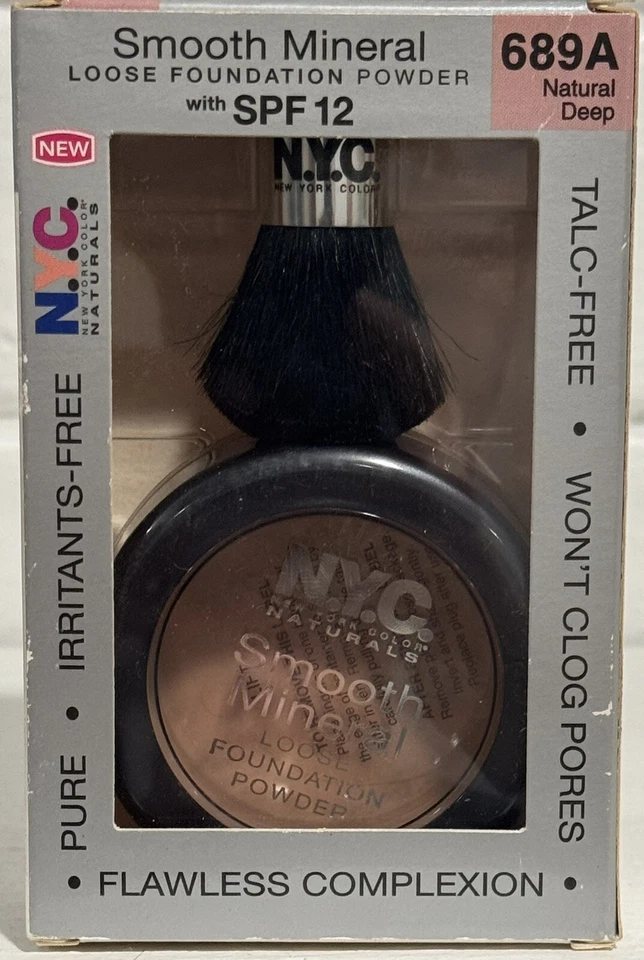 NYC  New York 689A Natural Deep Smooth Mineral Loose Foundtion Powder 2 “PACK” - Image 4 of 4
