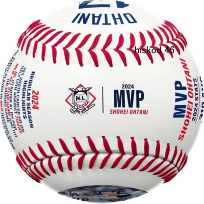 Shohei Ohtani Otani MVP 2024 Memorial Printed Sign Ball Official