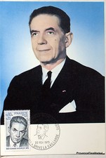 Yt 1825  FRANCE  Carte Postale Maximum EDMONT MICHELET 1974