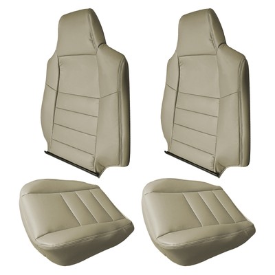 For 2002-2007 Ford F250 F350 Larat Front Seat Cover Tan & Drver Foam