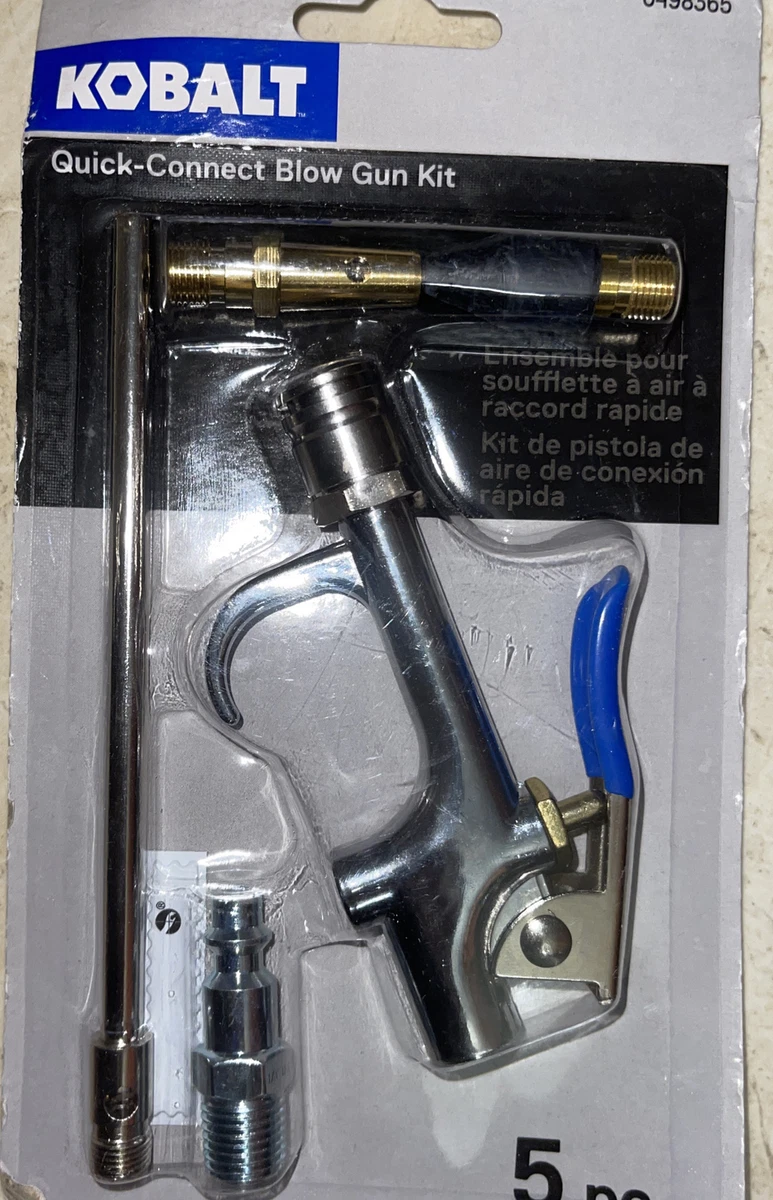 Kobalt 5 Piece Quick Connect Blow Gun Kit NEW eBay