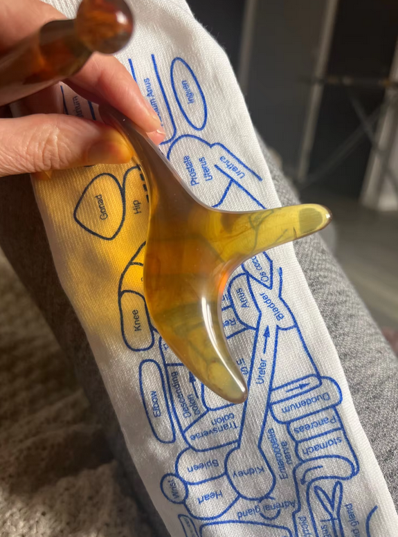 Reflexology Chart Socks with Trigger Point Massage Tool eBay