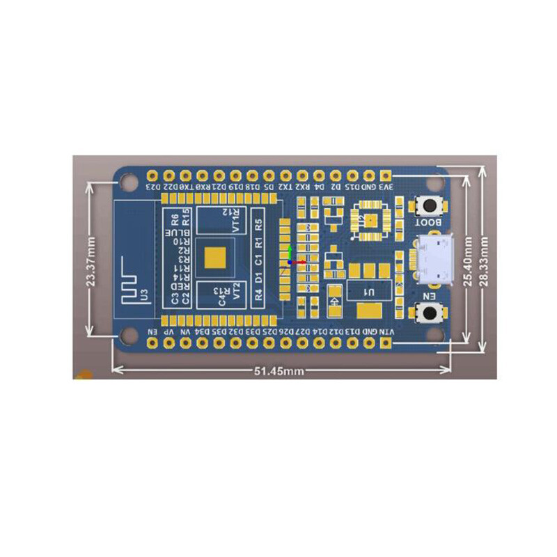 ESP32 WROOM-32 32 pins Development Board Dual Core WLAN WiFi