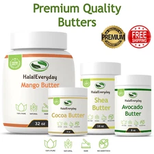 Raw Organically Sourced Butter Natural Cold Pressed Skin Face Hair Body DIY