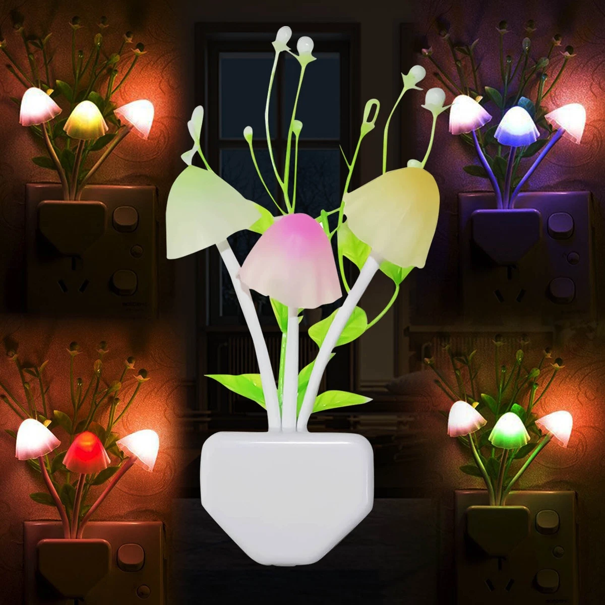 Led Plug in Small Night Light With Intelligent Sensor Home Decoration Lamp