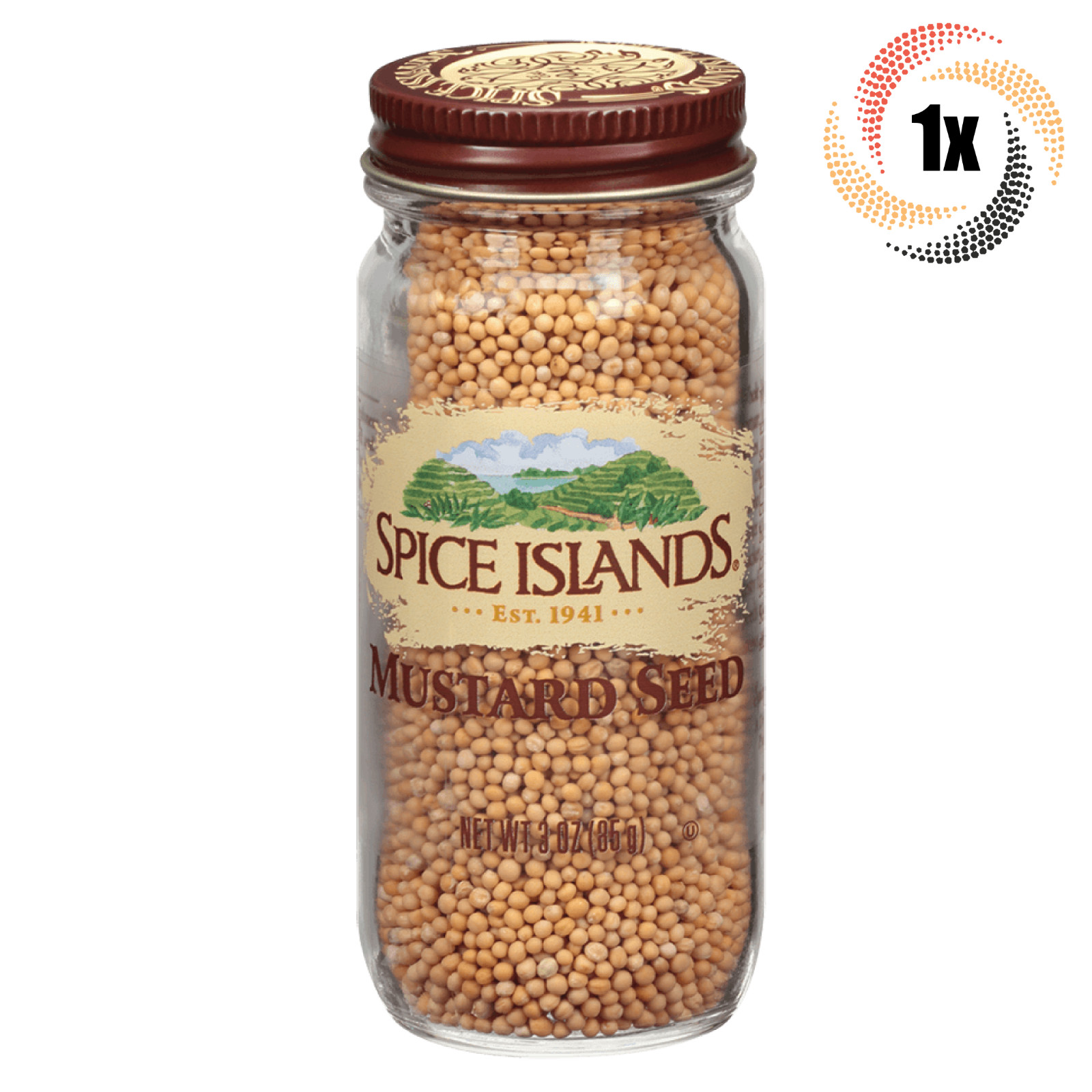 1x Jar Spice Islands Mustard Seed Flavor Seasoning | 3oz | Fast Shipping