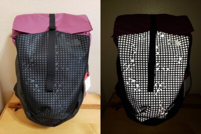 north face reflective backpack