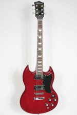 Una-WR, E-Gitarre, Korpus: Linde massiv, Hals: Ahorn, MH&PU Wilkinson, winered