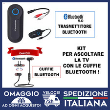 Trasmettitore bluetooth per TV e SOUNDBAR in OMAGGIO cuffie bluetooth 🇮🇹
