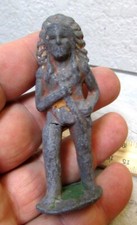 vintage barclays manoil lead toy, Native American Indian Chief w/ feather bonnet